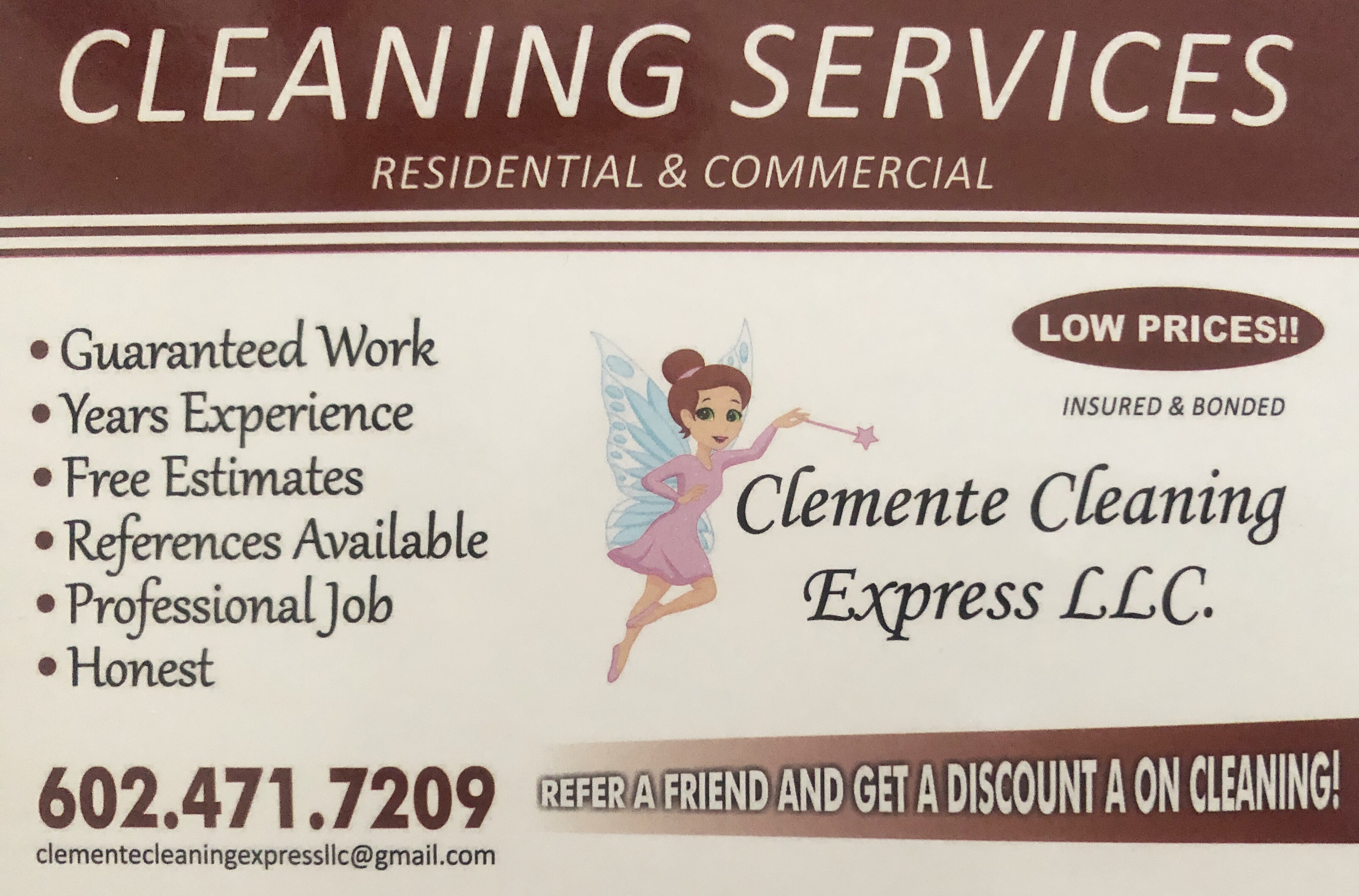 Clemente cleaning express in Phx Arizona